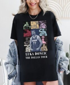 Luka Doncic The Dallas Tour Vintage Shirt, Luka Doncic Funny Shirt, Dallas Basketball Retro 90s Tee, Basketball Playoff Shirt