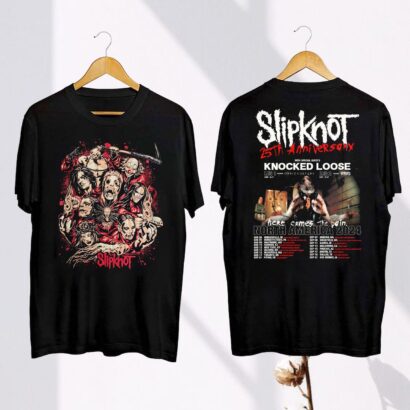 Slipknot Tour 2024 Shirt, Slipknot Here Comes The Pain 25th Anniversary 2024 Tour, Slipknot Band 90s Vintage Shirt