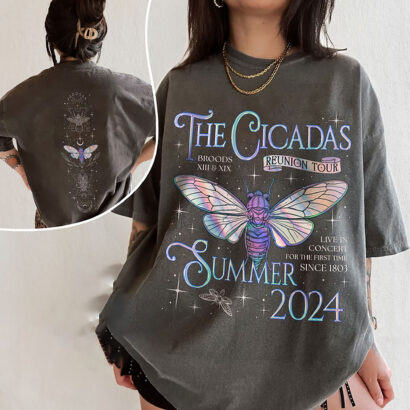 Cicada Reunion Summer 2024 Comfort Colors Shirt, Cicada Concert TShirt, Cicada Invasion, Nature Lover Gift