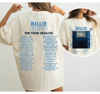 Billie Eilish tour 2024/25 shirt, Billie Eilish Hit Me Hard And Soft Concert Shirt, Billie Eilish New Album Shirt