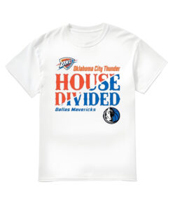 NBA Playoffs House Divided Oklahoma City Thunder Vs Dallas Mavericks 2024 Shirt