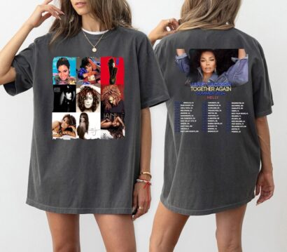 Janet Jackson Together Again T-Shirt, Janet Jackson Tour 2024 Shirt, Janet Jackson merch