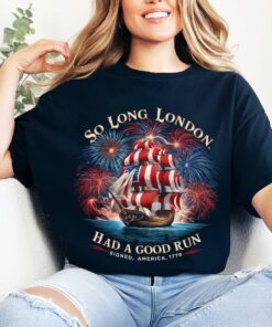 So Long London 4th of July Shirt, Swiftie Fangirl, Gift For Her, Fourth Of July Shirt, Oversized Trendy Tee, July 4th Shirt