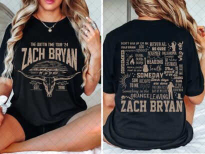 Quittin' Time Tour Zach Bryan 2024 Tour shirt, Zach bryan 2024 tour shirt, Zach bryan shirt