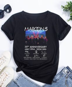 Maroon 5 Band 30 Years Shirt, Maroon 5 Band 2024 Tour Shirt, Maroon 5 Signature Merch