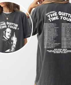 Zach Bryan Merch Shirt, Vintage Funny Middle Finger From Zach Shirt, The Quittin Time Tour Bryan Shirt