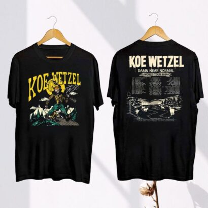 Koe Wetzel Graphic Shirt, Koe Wetzel Damn Near Normal Tour 2024 Shirt, Koe Wetzel Fan Gift