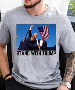 Stand With Trump Shirt, They Missed, Trump Rally Shirt, The Return Make America Great Again Sweatshirt, Secret Service, Trump 2024 Shirt