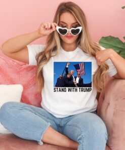 Stand With Trump Shirt, They Missed, Trump Rally Shirt, The Return Make America Great Again Sweatshirt, Secret Service, Trump 2024 Shirt