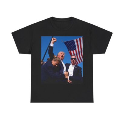 Trump Rally Shooter Tshirt, Trump Survived, USA Freedom, Streetwear Cotton T-Shirt