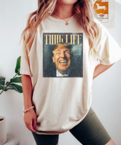 Donald Trump Thug Life Shirt, Thug Life Trump Shirt, Donald Trump Shirt, Trump 2024 Shirt, 2024 Election Shirt, Politics Tee