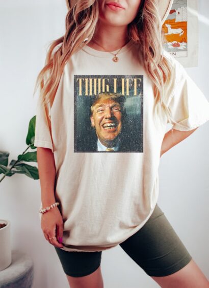 Donald Trump Thug Life Shirt, Thug Life Trump Shirt, Donald Trump Shirt, Trump 2024 Shirt, 2024 Election Shirt, Politics Tee