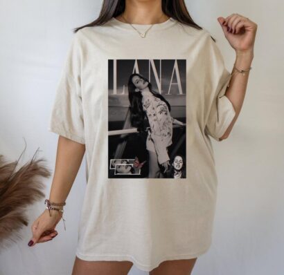 Lana del rey clothing graphic T-shirt, Lana Del Rey Shirt, blue banisters Album Shirt Lana Del Rey Shirt