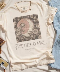 Vintage Fleetwood Mac Band Shirt, Retro Music Rock Band Shirt, Retro Fleetwood Mac Mirage T-shirt