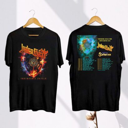 Judas Priest Invincible Shield 2024 Tour Shirt, Judas Priest Band Fan Gift, Judas Priest 2024 Concert Merch