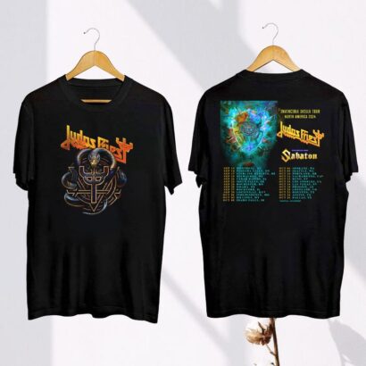 Judas Priest Invincible Shield 2024 Tour Shirt, Judas Priest 2024 Concert, Judas Priest Band Fan Gift, Judas Priest Merch, Judas Priest Tee