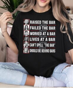 Trump Raised The Bar Shirt, Funny US President Shirt, Anti Biden President Meme T-Shirt, Republican Shirt, Election Voting 2024 Shirt