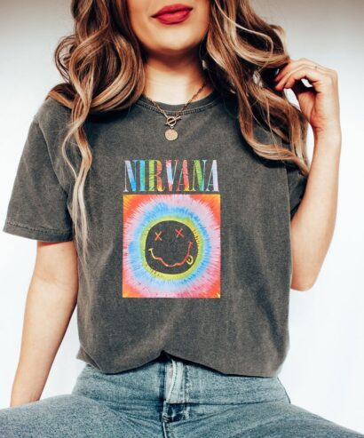 Nirvana Smile Face Shirt Gift For Fan, Nirvana Lover Tee