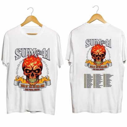 Sum 41 2024-2025 Tour Shirt, Sum 41 Band Fan Shirt, Sum 41 2024 Concert Shirt, Sum 41 Rock Band Shirt