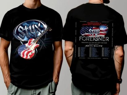 Styx and Foreigner Summer 2024 Tour Shirt, Styx and Foreigner Band Fan Shirt, Styx and Foreigner 2024 Tour Shirt