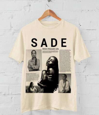 Sade Album t-shirt, Sade retro Lyric T-Shirt, Sade Album T shirt, Sade t-shirt Gift For Fan