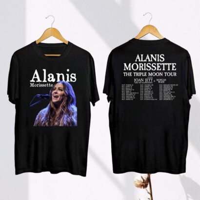 2024 Alanis Morissette The Triple Moon Tour T-Shirt, Alanis Morissette Fan Gift, Alanis Morissette 2024 Tour Shirt, Alanis Morissette Merch