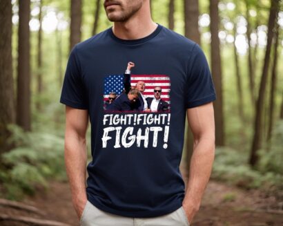 Trump Fight Fight Fight Shirt, God Bless Trump Shirt, President Donald Trump 2024 Shirt