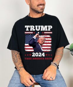 Trump Fist Pump Shot At T-Shirt, Assassination Attempt, Trump 2024 Trump for President T-Shirt