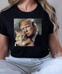 Trump and Cat T-Shirt, Funny Trump Shirt, Funny Political Tee