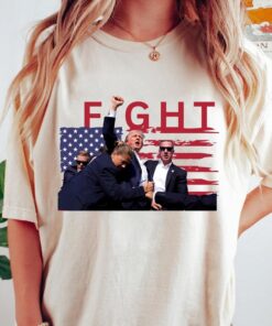 Trump Fight 2024 Shirt, Trump Shot Fight Shirt, 2024 Election, Republican Shirt