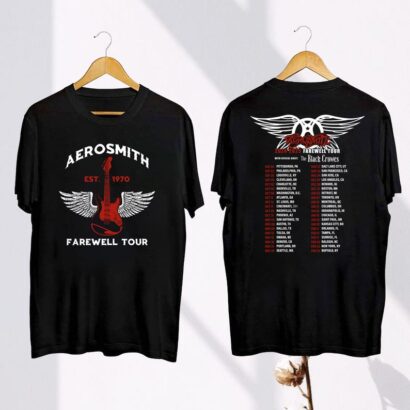 Aerosmith Tour 2024-2025 T-shirt, Aerosmith Peace Out Farewell Tour Shirt, Aerosmith Fan Gifts, Aerosmith Rock Band