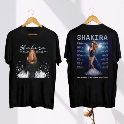 Shakira 2024 Tour T-Shirt, Shakira 2024 Concert Shirt, Shakira Tour Merch, Shakira Graphic Shirt