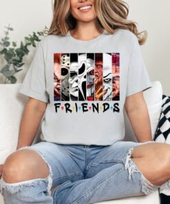 Friends Halloween Shirt, Horror Characters Friends Shirt, Halloween Horror Characters Shirt, Friends Shirt, Horror Movie Characters Shirt