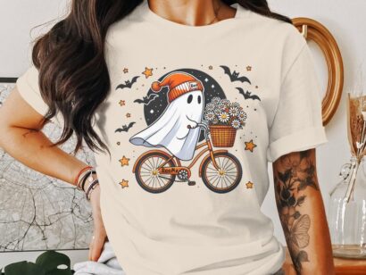 Halloween Ghost Shirt, Cute Ghost Shirt, Womens Halloween Shirt, Cute Fall Shirt, Spooky Season Shirt