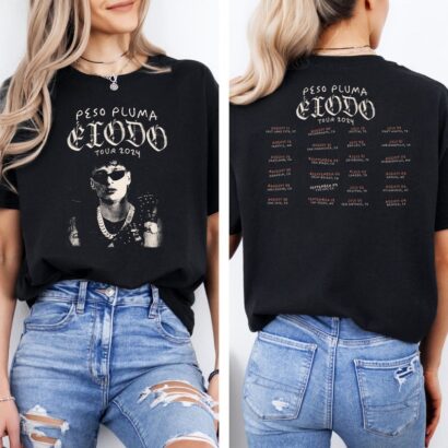 Peso Pluma Exodo Tour 2024 Shirt, Peso Pluma Fan Shirt, Peso Pluma 2024 Concert Shirt, Exodo 2024 Concert Shirt For Fan