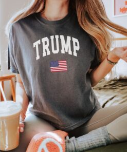 Trump Crop Top Shirt, Trump USA TShirt, Pro Trump Supporter Crewneck, Trump 2024 Tee