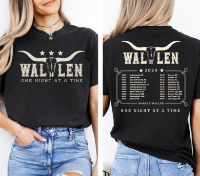 Morgan Wallen Tour 2024 T-Shirt, One Night At A Time Shirt, Longhorn Country Music Tee, I Had Some Help shirt