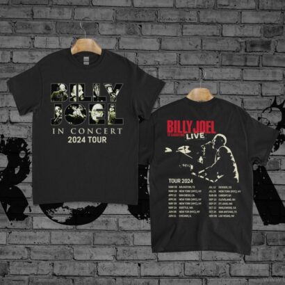 Billy Joel Music Tour 2024 Unisex T-shirt, Billy Joel In Concert Shirt, Outfit For Billy Joel Concert 2024 shirt