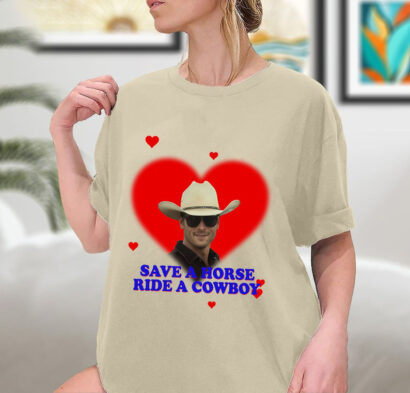 Save a horse ride a cowboy Glen Powell as Tyler Owens Twister 2024 Shirt, Sweatshirt, Hoodie