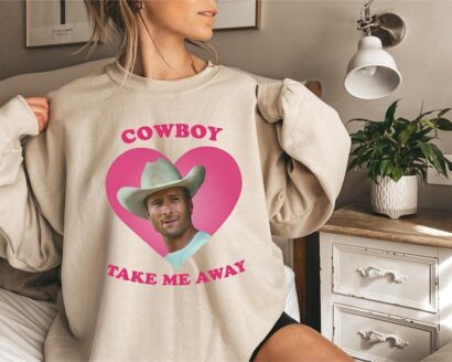 Cowboy take me away shirt, Glen Powell as Tyler Owens, Glen Powell Tshirt, Powell Sweatshirt, Owens Twister 2024 shirt