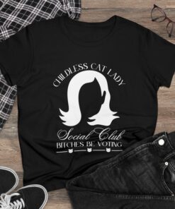 Kamala Midweight Cotton Tee, Childless Cat Lady Social Club, Kamala Harris Shirts