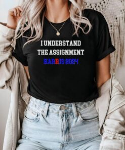 I Understand the Assignment Harris 2024 shirt Kamala2024 election 2024 Vote Blue Positive Election Shirt