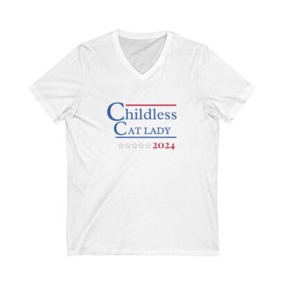 Childless Cat Lady shirt V-Neck