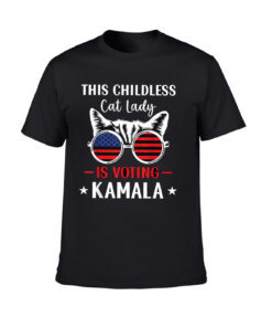 Kamala Harris President 2024 Shirt, Childless Cat Lady Shirt, Kamala Rally Tee