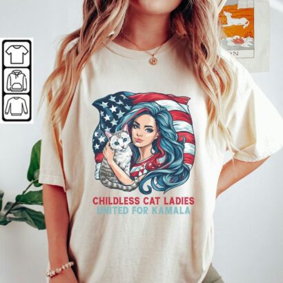 Childless Cat Ladies Shirt, Childless shirt, Kamala harris 2024 Shirt