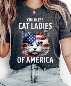 Childless Cat Lady Meme Shirt, Kamala Harris 2024 Shirt, Madam President Tee