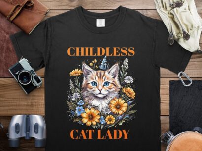 Childless Cat Lady Kamala Harris 2024 Vote Blue Against Fascism Presidential Election Shirt