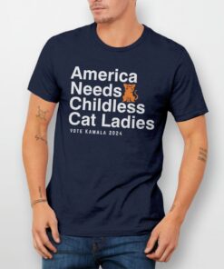 America Needs Childless Cat Ladies Shirt, Funny Kamala Harris tshirt