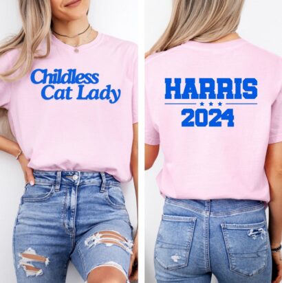 Childless Cat Lady Shirt, Harris 2024, Funny Kamala Shirt, Election 2024, Kamala Harris 2024 Shirt