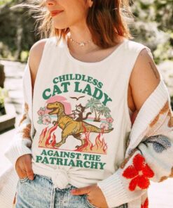 Childless cat lady tank top